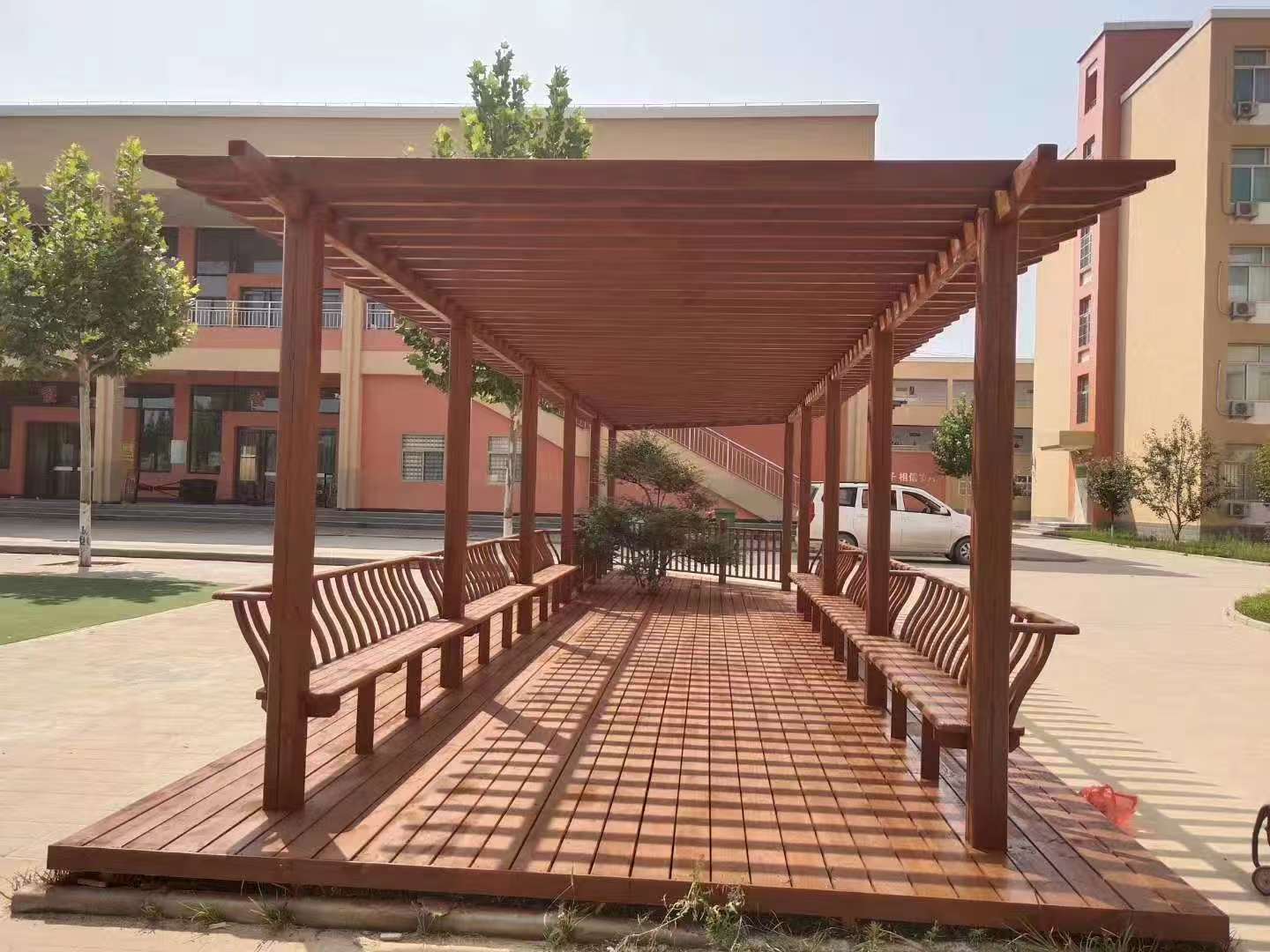 防腐木廊架：颜值耐打，实力抗造！全场景适配✅